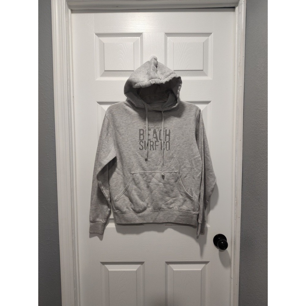 Huntington Surf and Sport Pullover Hoodie Heather Gray Unisex Size‎ Small